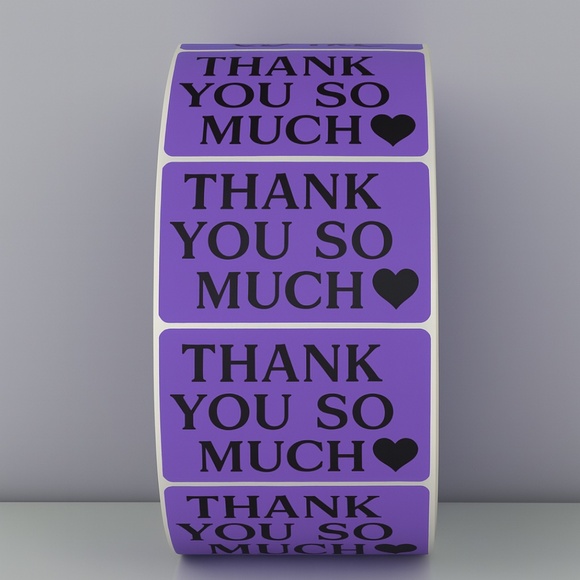 Thank You So Much Stickers – Heart Labels for Small Business Packaging Orders - Picture 5 of 11